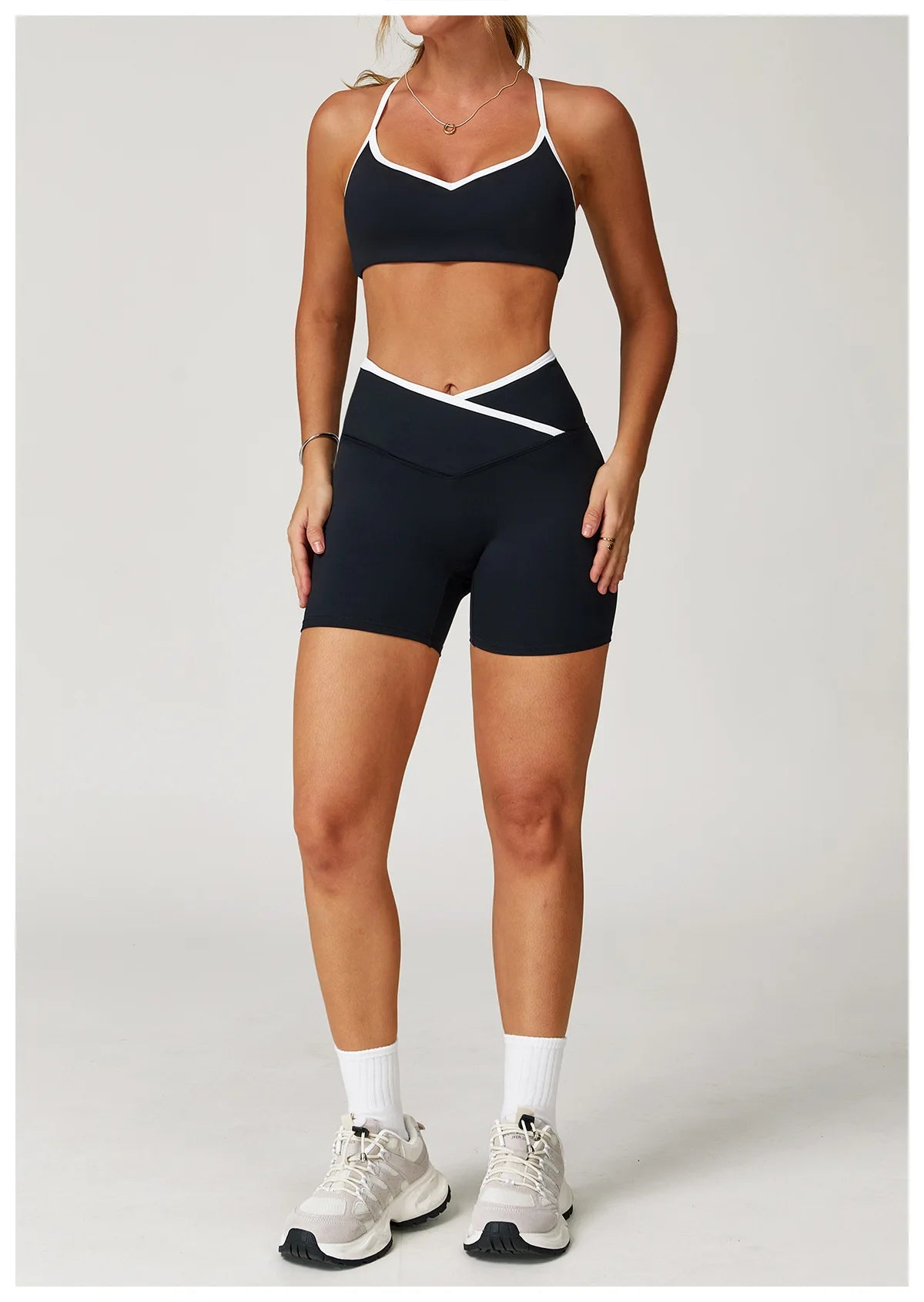 Conjunto Fitness Feminino 2 Peças Flare | Top e Calça Cintura Alta