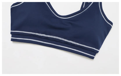 Conjunto Fitness Feminino 2 Peças | Top Esportivo e Shorts Cintura Alta