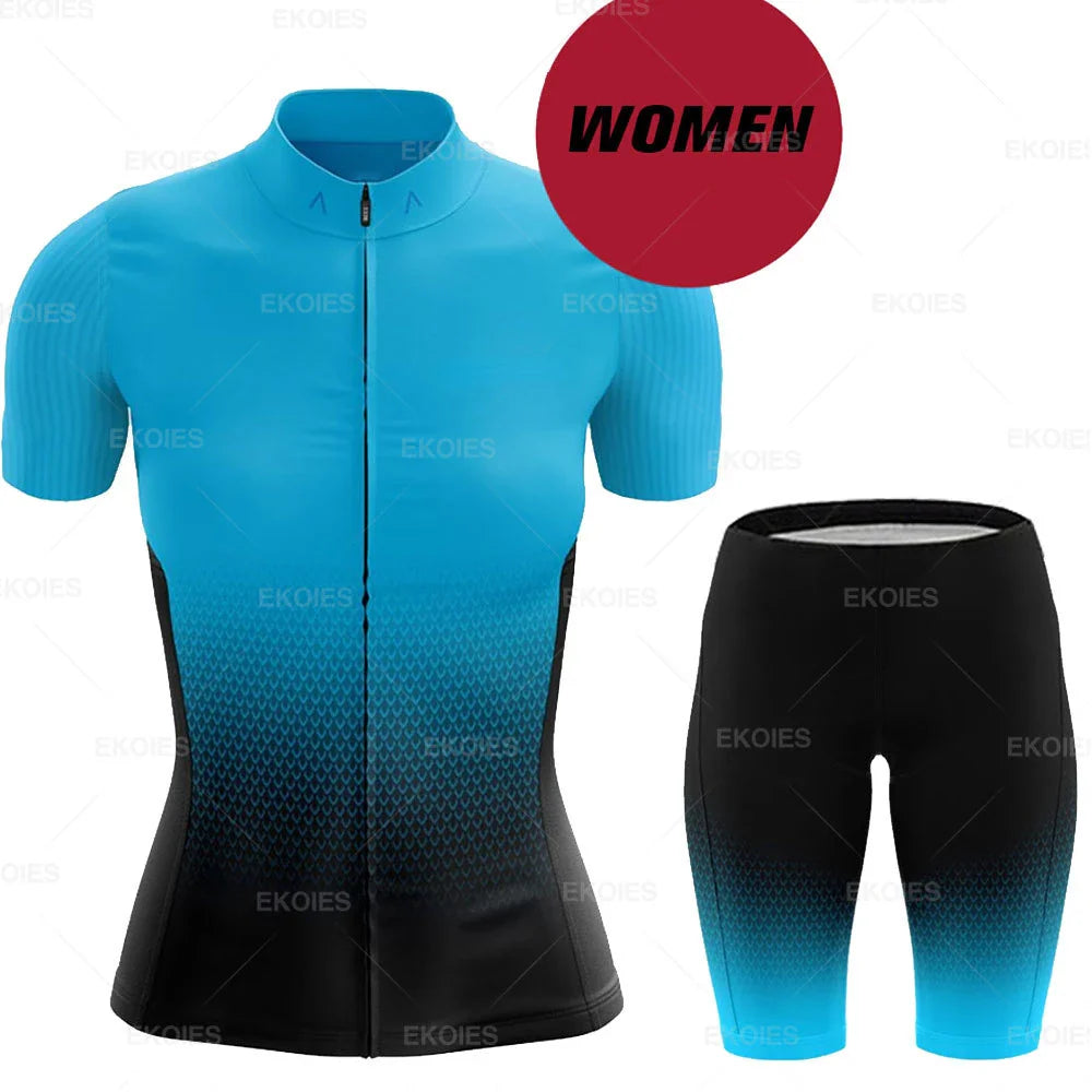 Conjunto Feminino de Ciclismo RAUDAX Verão – Camisa + Bretelle