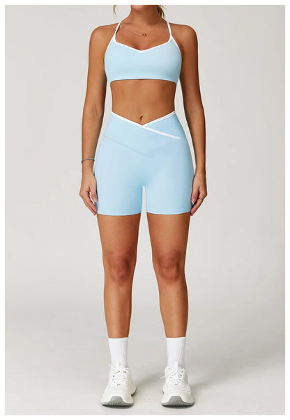 Conjunto Fitness Feminino 2 Peças Flare | Top e Calça Cintura Alta