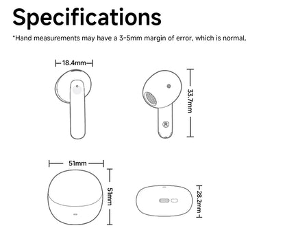 Fone  AilyBuds Pro+ ANC sem fio