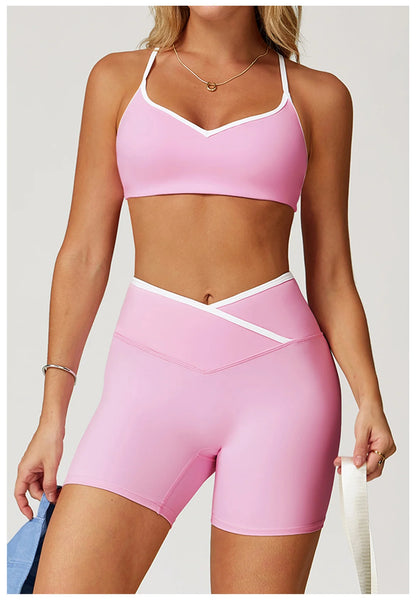 Conjunto Fitness Feminino 2 Peças Flare | Top e Calça Cintura Alta