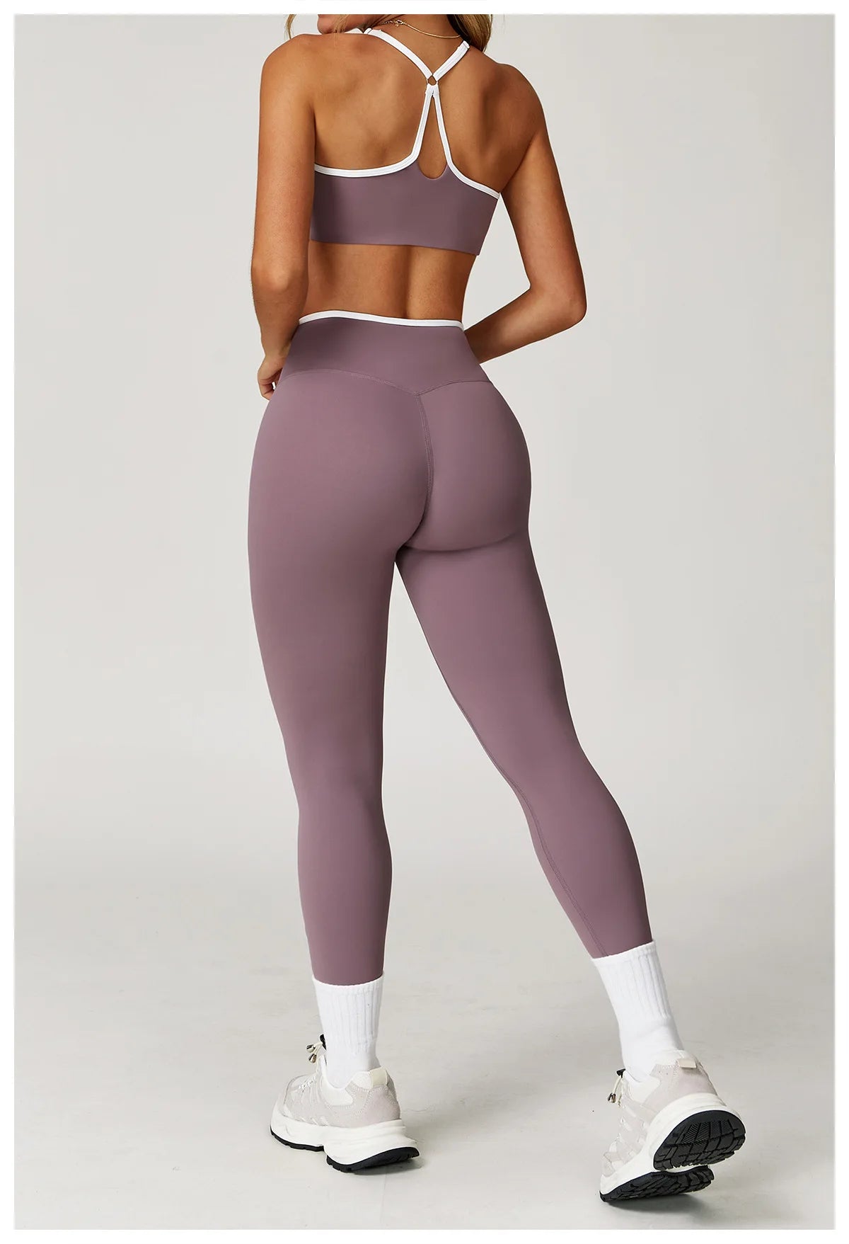 Conjunto Fitness Feminino 2 Peças Flare | Top e Calça Cintura Alta
