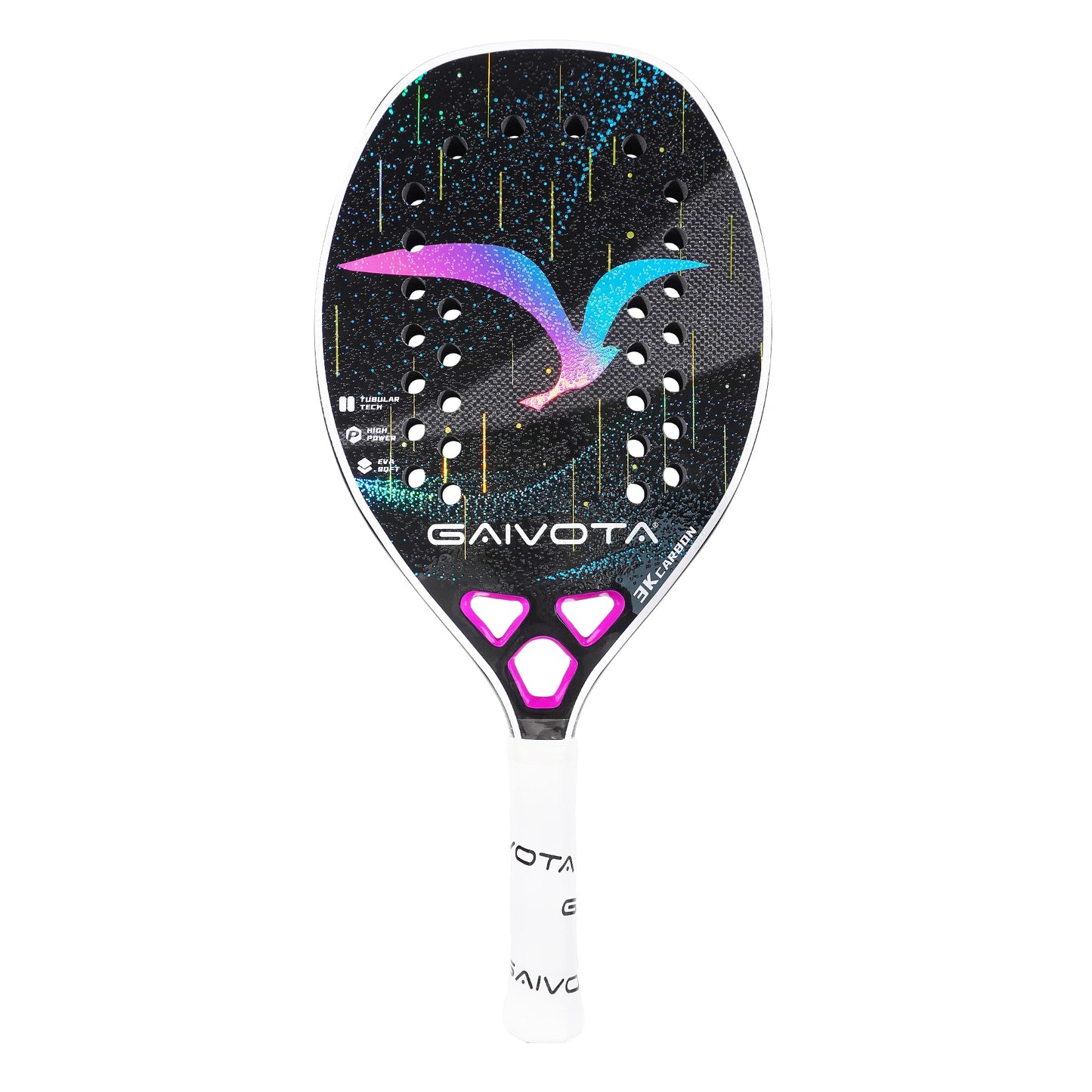 Raquete de Beach Tennis 3K Carbono + Mochila | Potência, Controle e Alta Performance em Quadra